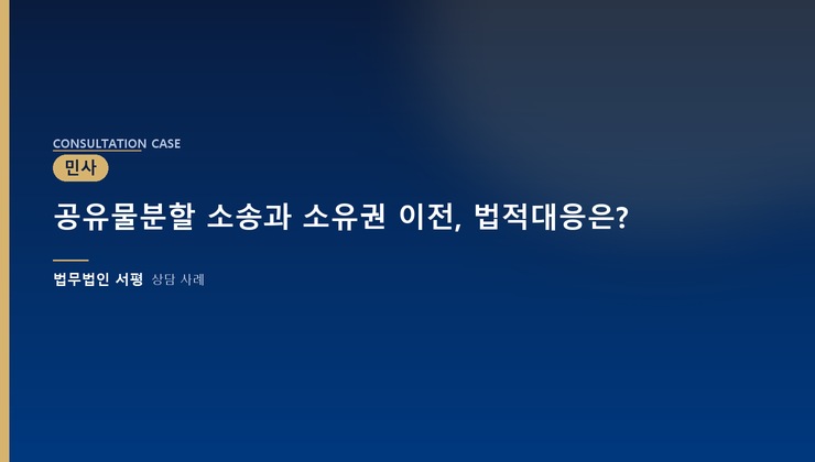 공유물분할 소송과 소유권 이전, 법적대응은?